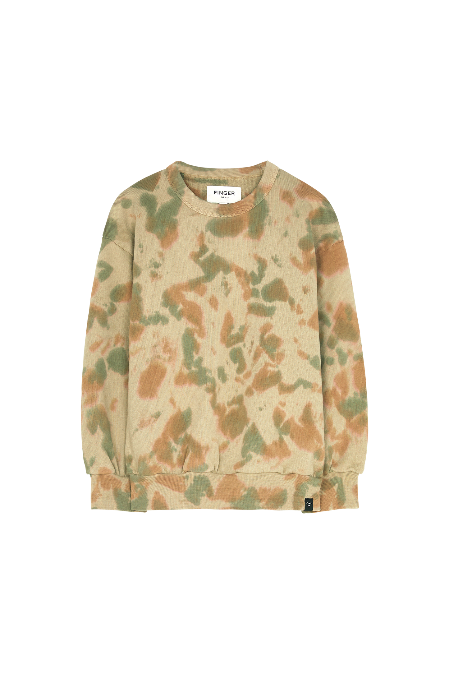 WAVE Khaki Tie & Dye - Loose Sweater