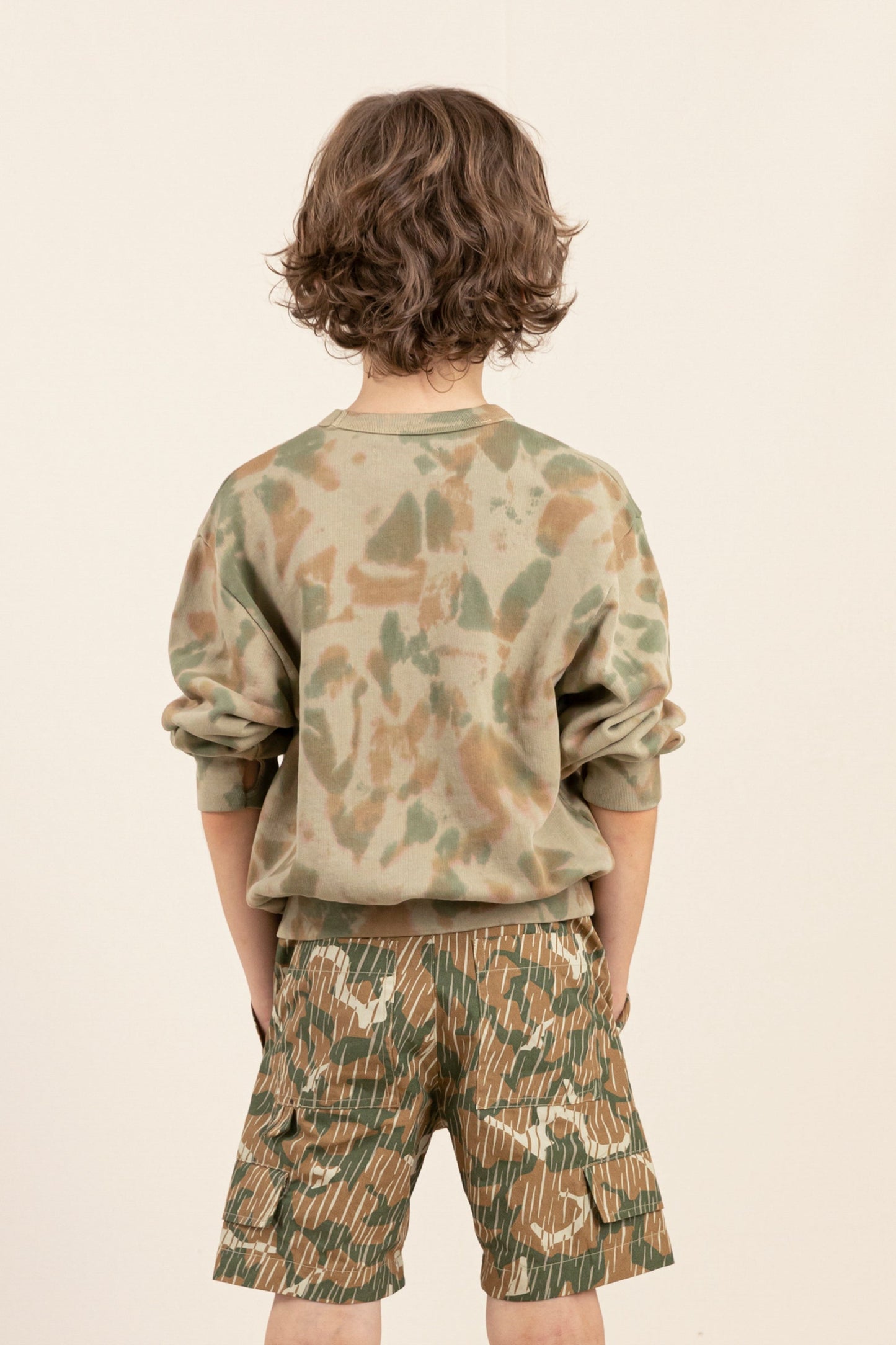 WAVE Khaki Tie & Dye - Loose Sweater
