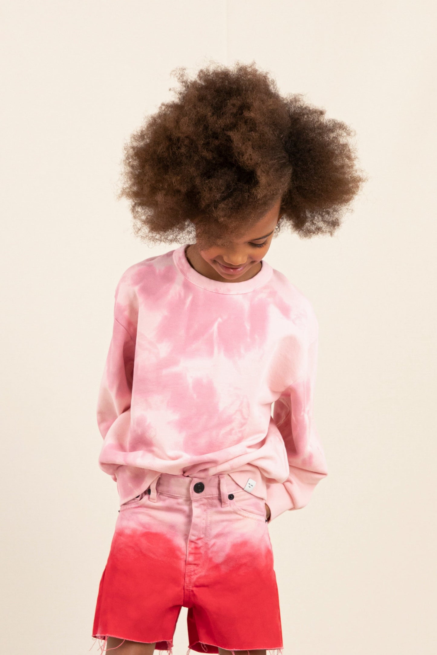 WAVE Soft Pink Tie & Dye - Loose Sweater