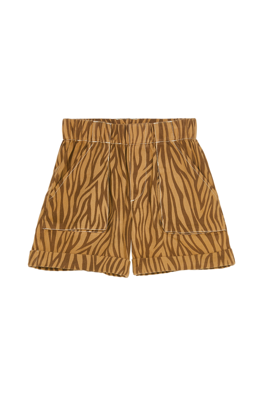 WEEK-END Biscuit Zebra - Elasticated Shorts | Women