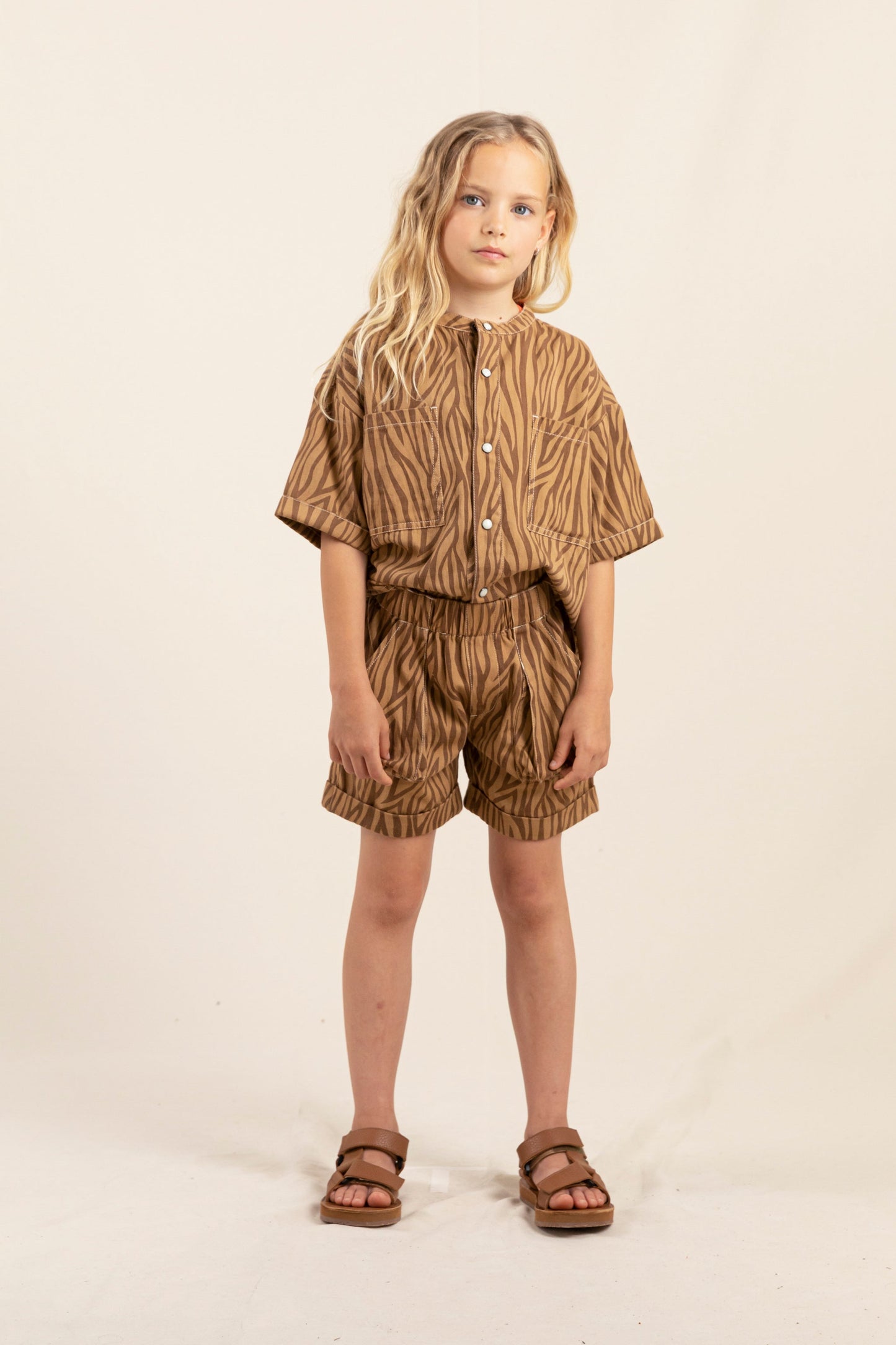 WEEK-END Biscuit Zebra - Elasticated Shorts | Women