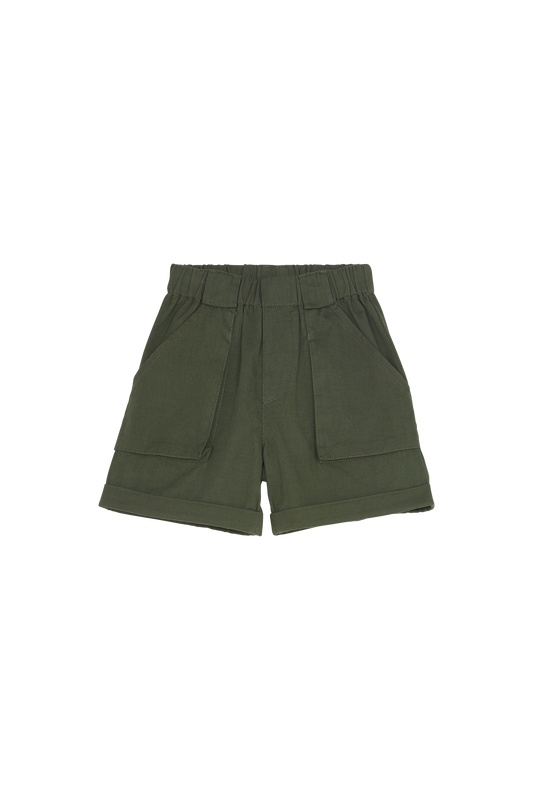 WEEK-END Khaki  - Elasticated Shorts