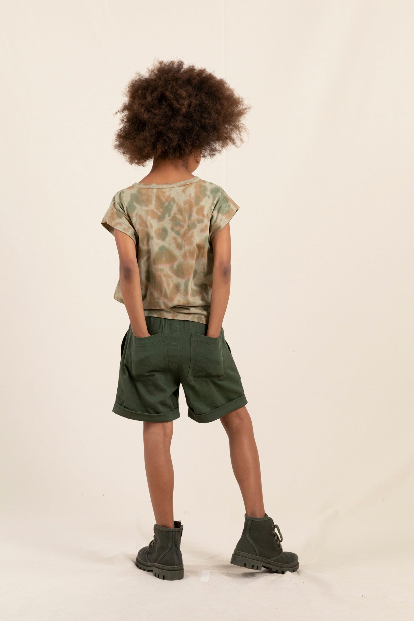 WEEK-END Khaki  - Elasticated Shorts