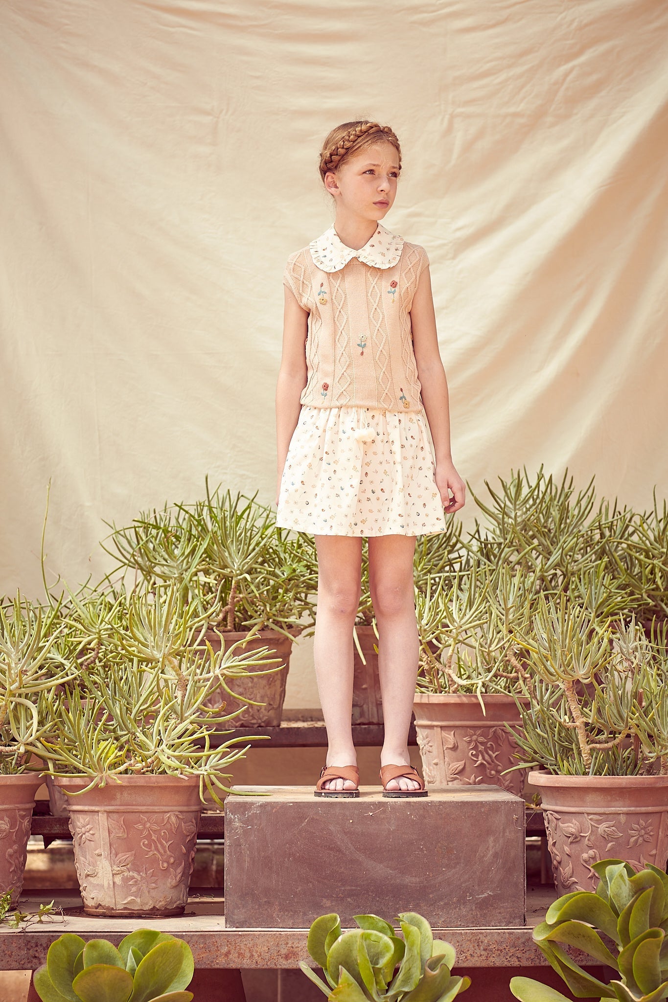 Wild flower blouse Tops Coco au lait 