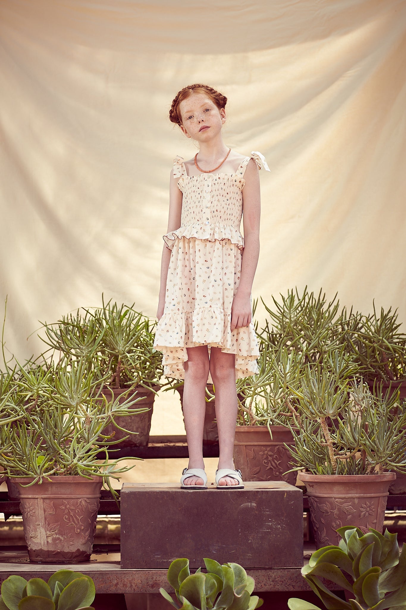 Wild flower smocked dress Dresses Coco au lait 
