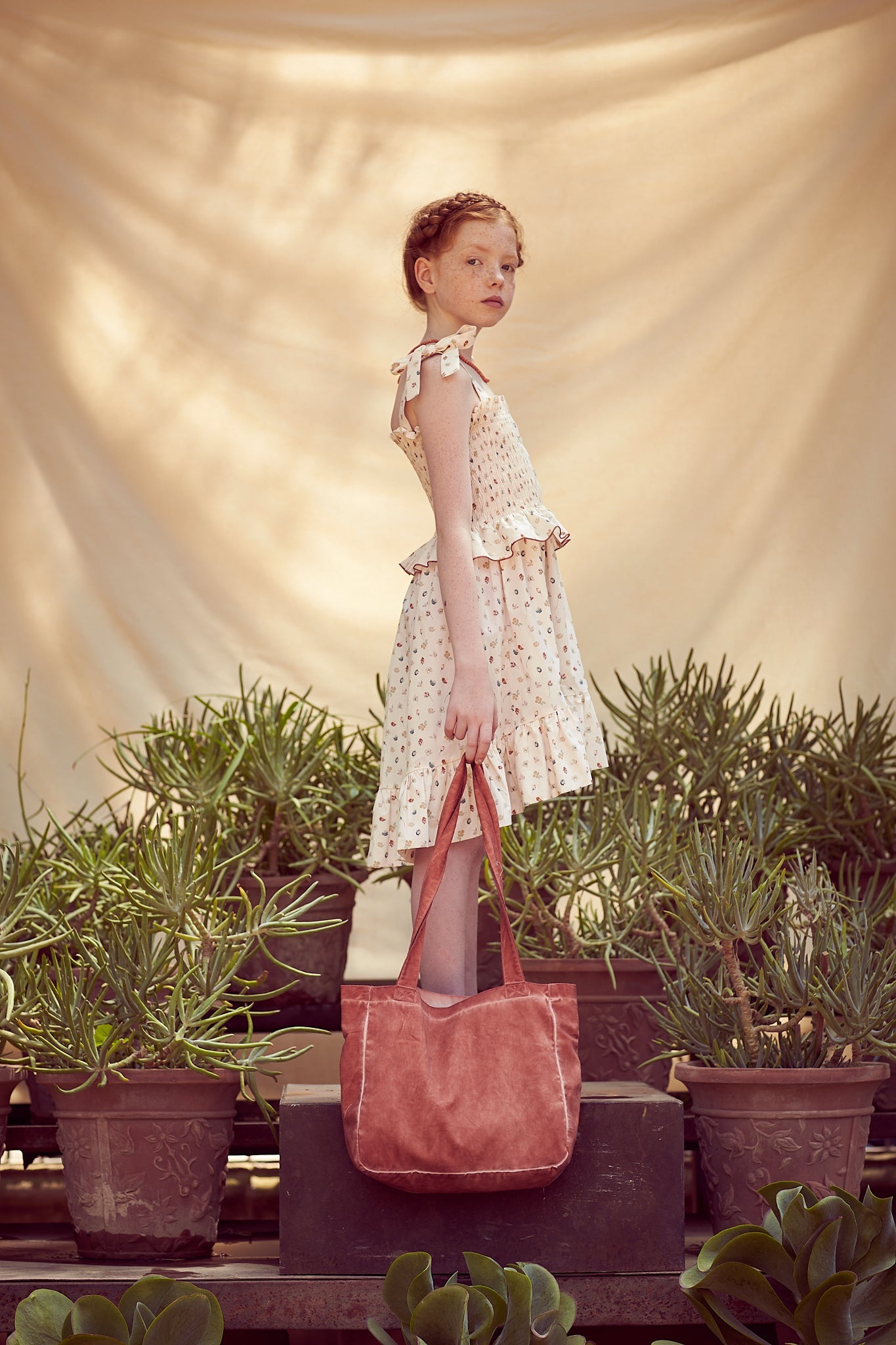 Wild flower smocked dress Dresses Coco au lait 