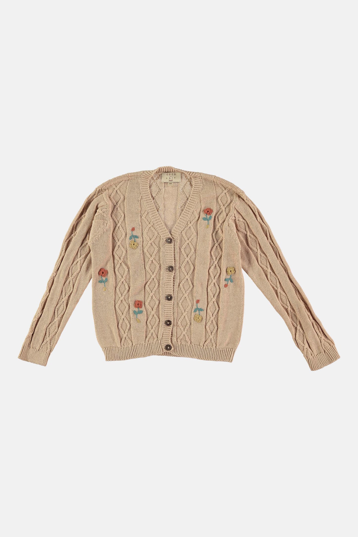 Wild flower knit cardigan Outerwear Coco au lait 