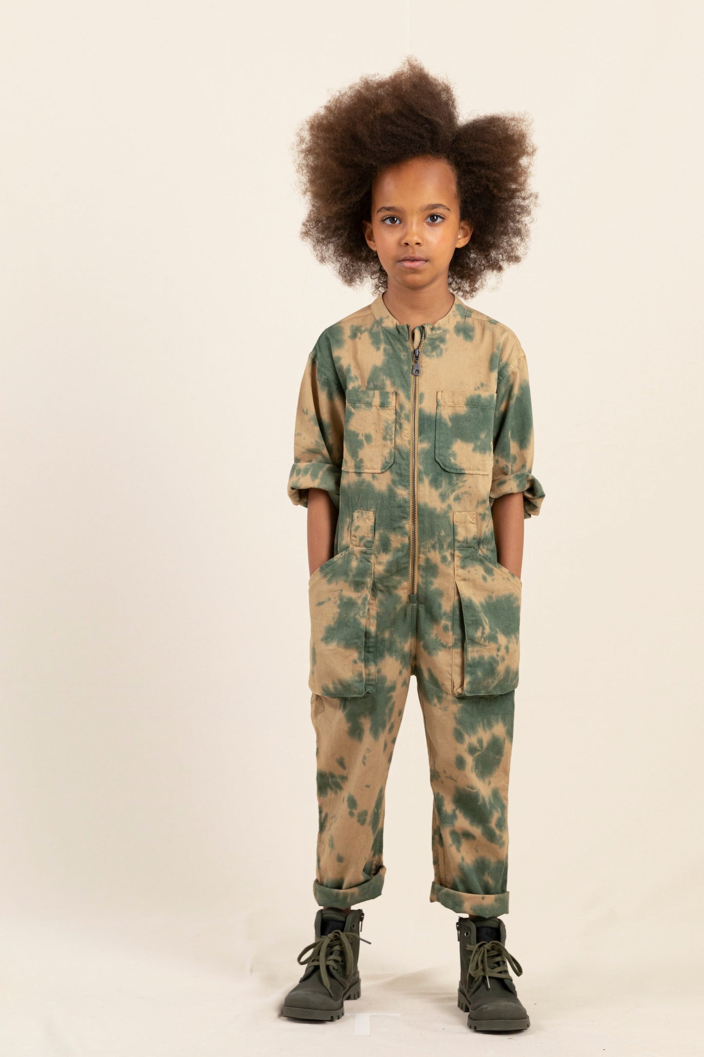 ZEBRA Khaki Tie & Dye - Jumpsuit | Women