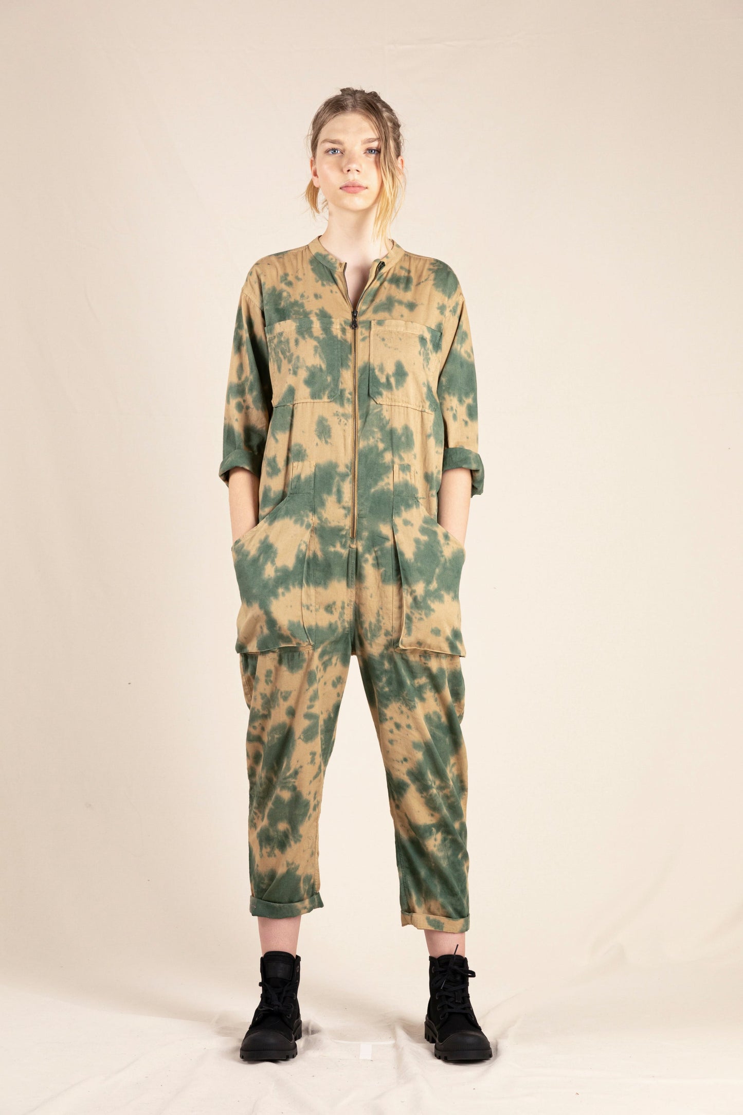ZEBRA Khaki Tie & Dye - Jumpsuit | Women