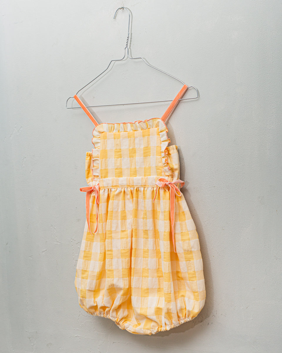 Ada Playsuit Yellow Vichy Jumpsuits Cosmosophie 