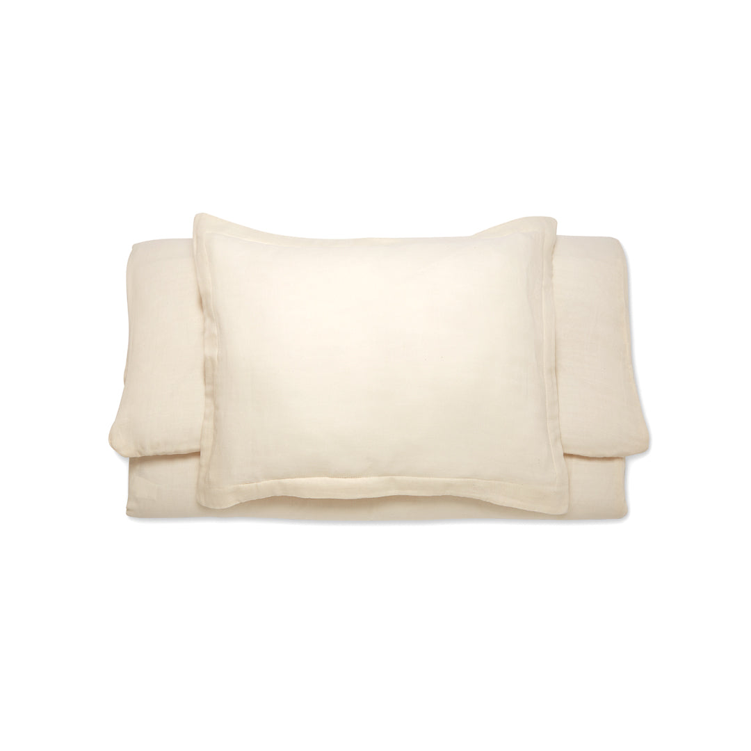 Alice - Ecru organic cotton bedding set Bedding Bihan 