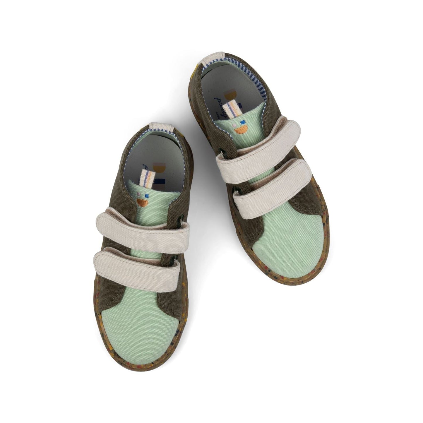Anis/Khaki Eco Strap Mid Sneakers Shoes Dulis Shoes 
