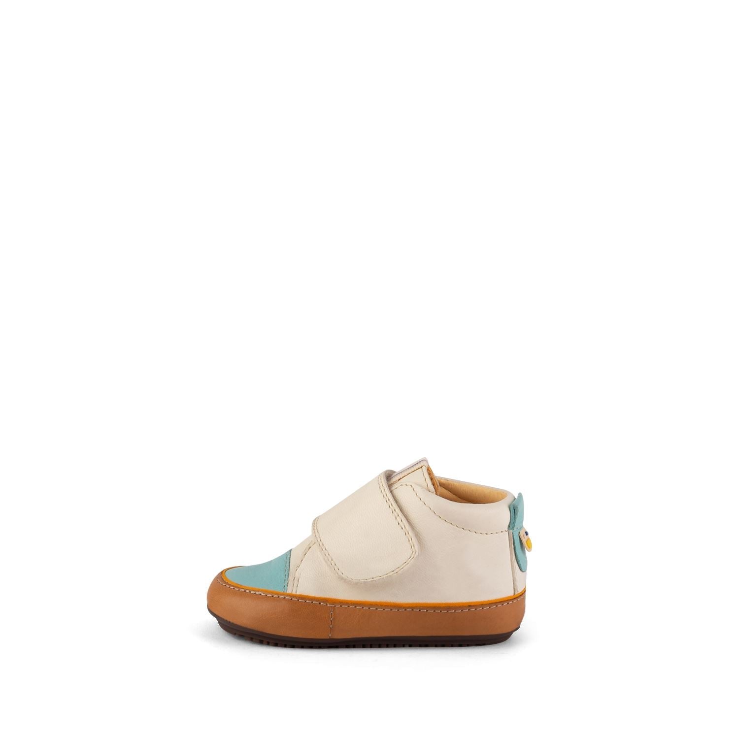 Aqua/Cream Strap Sneaker Booties Shoes & Booties Dulis Shoes 