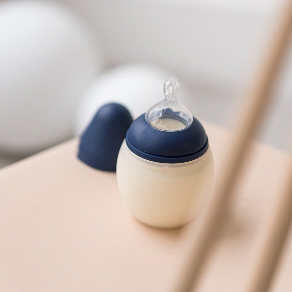 Dark Blue Baby Bottle - 240 ml Baby feeding Élhée 
