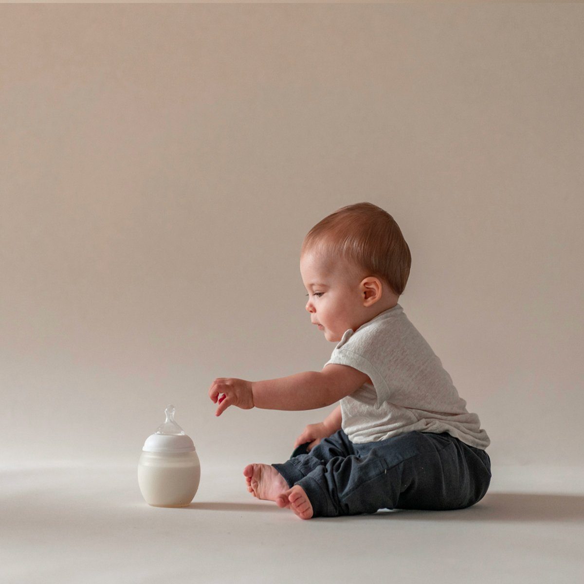 Off-White Baby Bottle - 150 ml Baby feeding Élhée 
