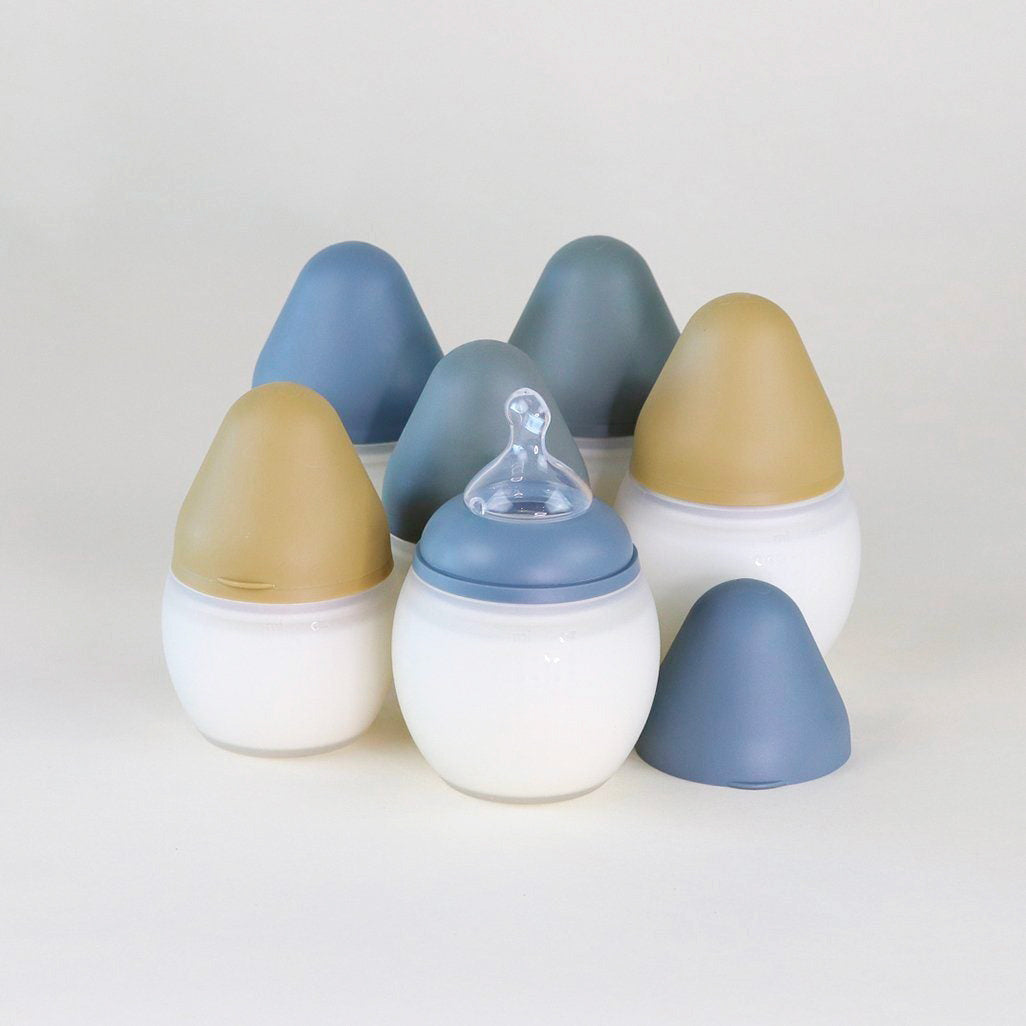 Blue/Grey Baby Bottle - 150 ml Baby feeding Élhée 