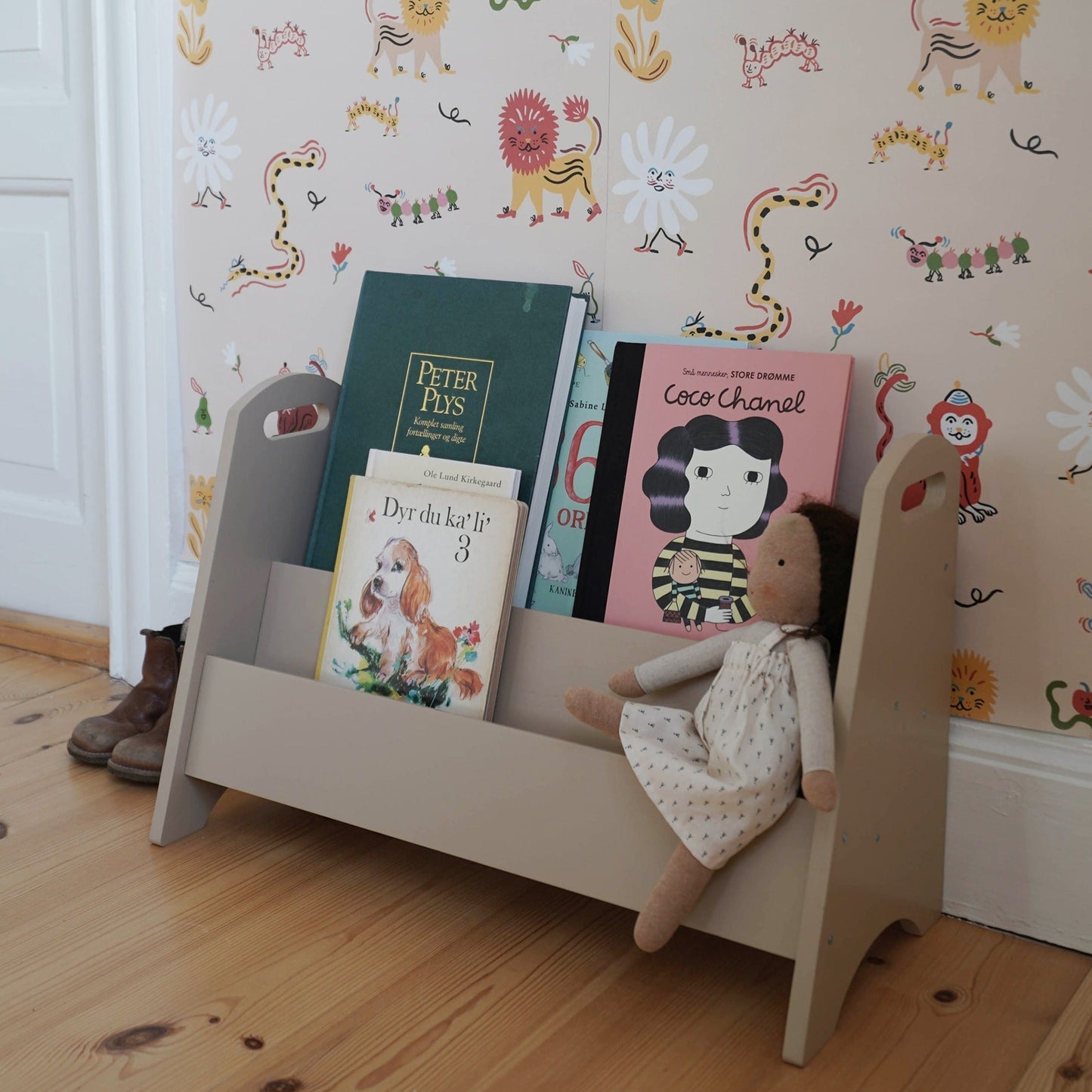 Book Holder Beige Wood Nofred 