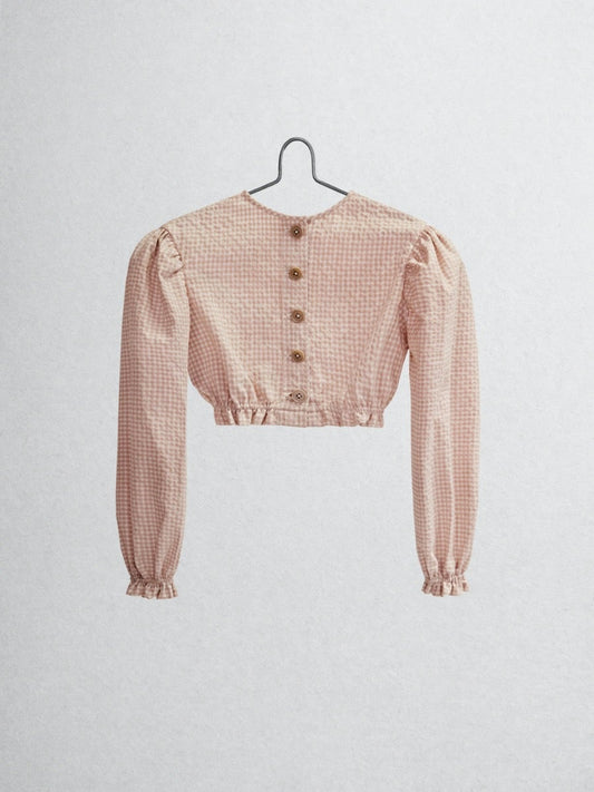 The Ginger Top - Pink Seersucker Tops Five of us 