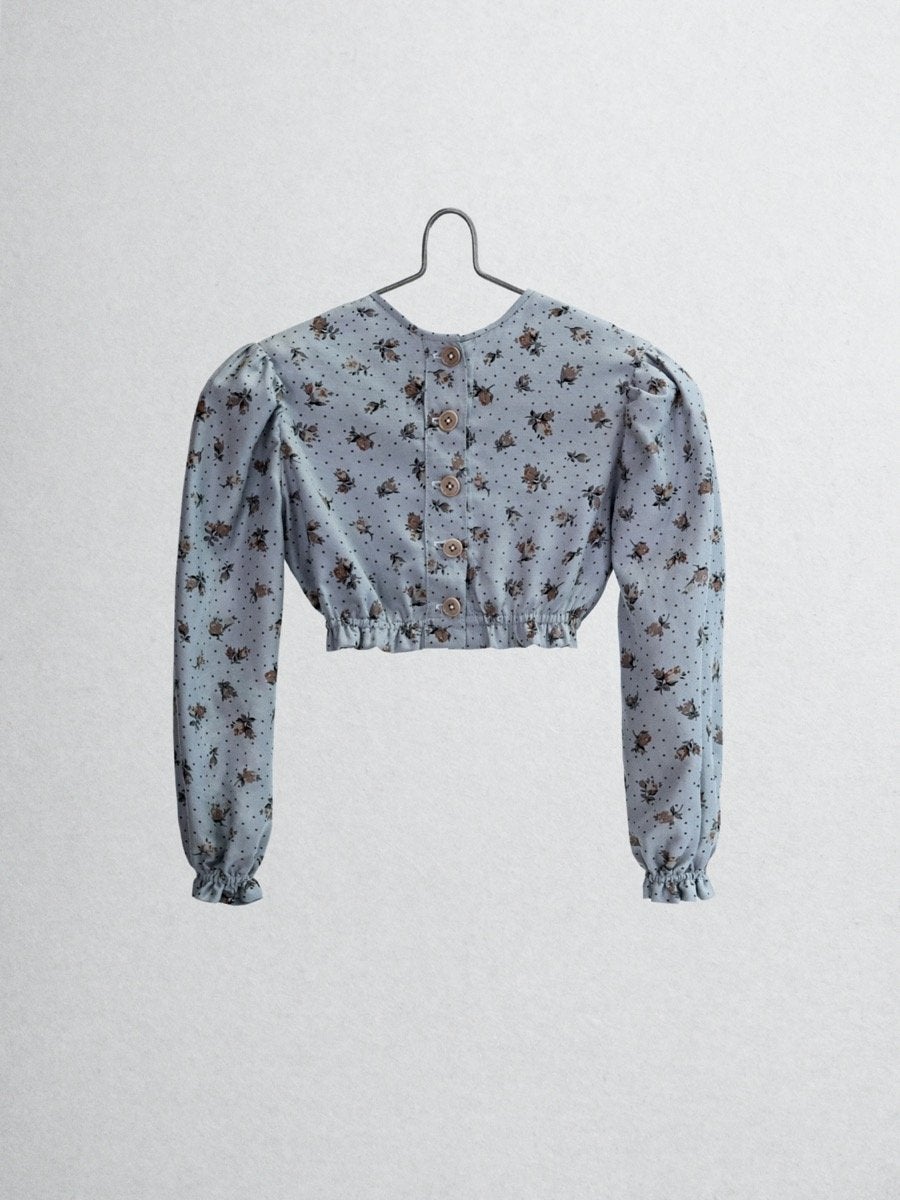 The Ginger Top - Blue Crepe Tops Five of us 