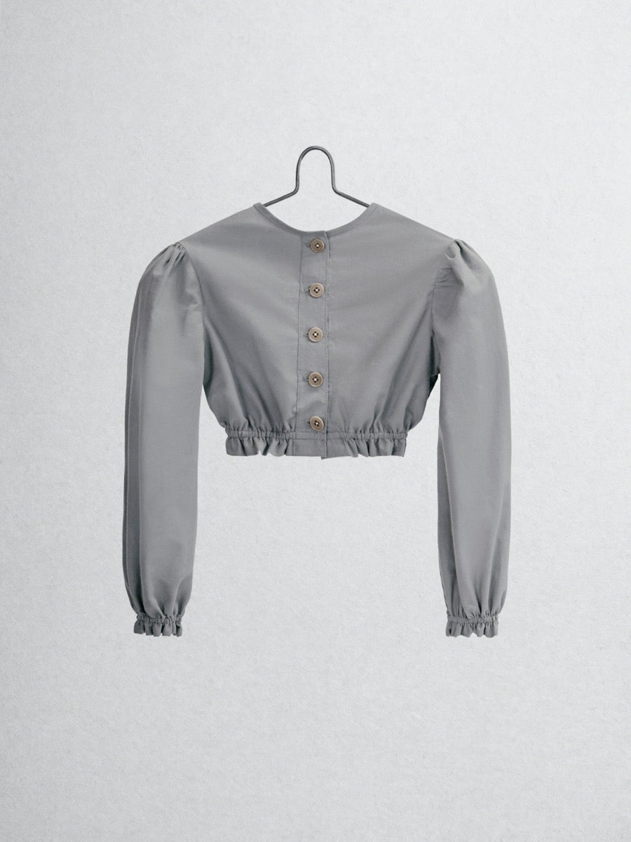 The Ginger Top - Grey poplin Tops Five of us 