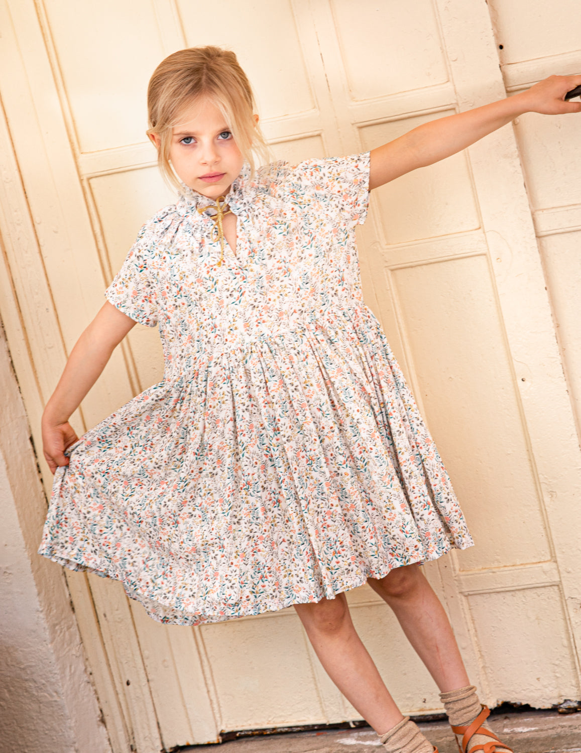 Copelia Dress Garden Print Dresses Cosmosophie 