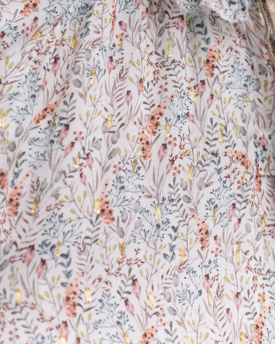 Copelia Dress long Sleeve Lilly Print Dresses Cosmosophie 