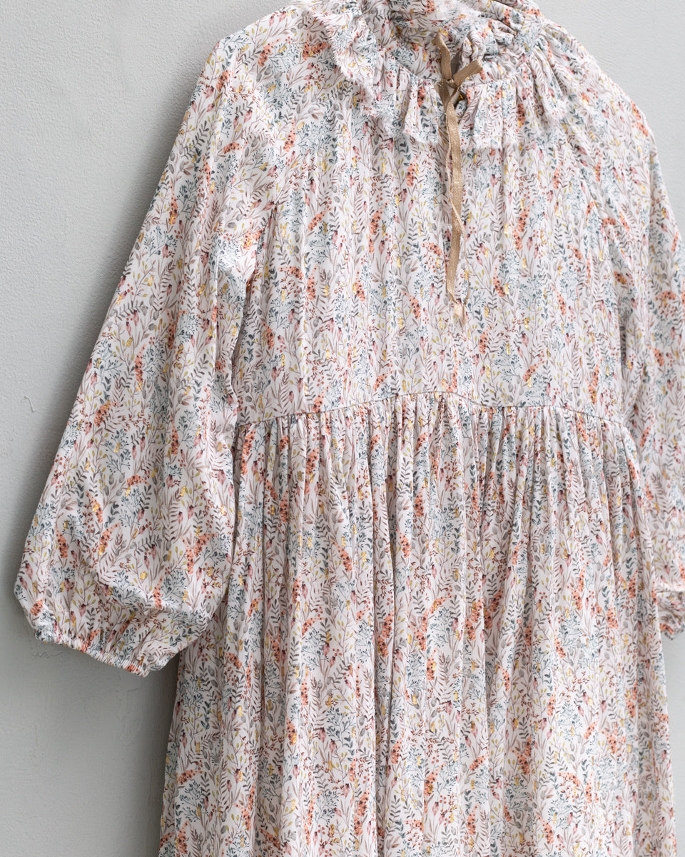 Copelia Dress long Sleeve Lilly Print Dresses Cosmosophie 