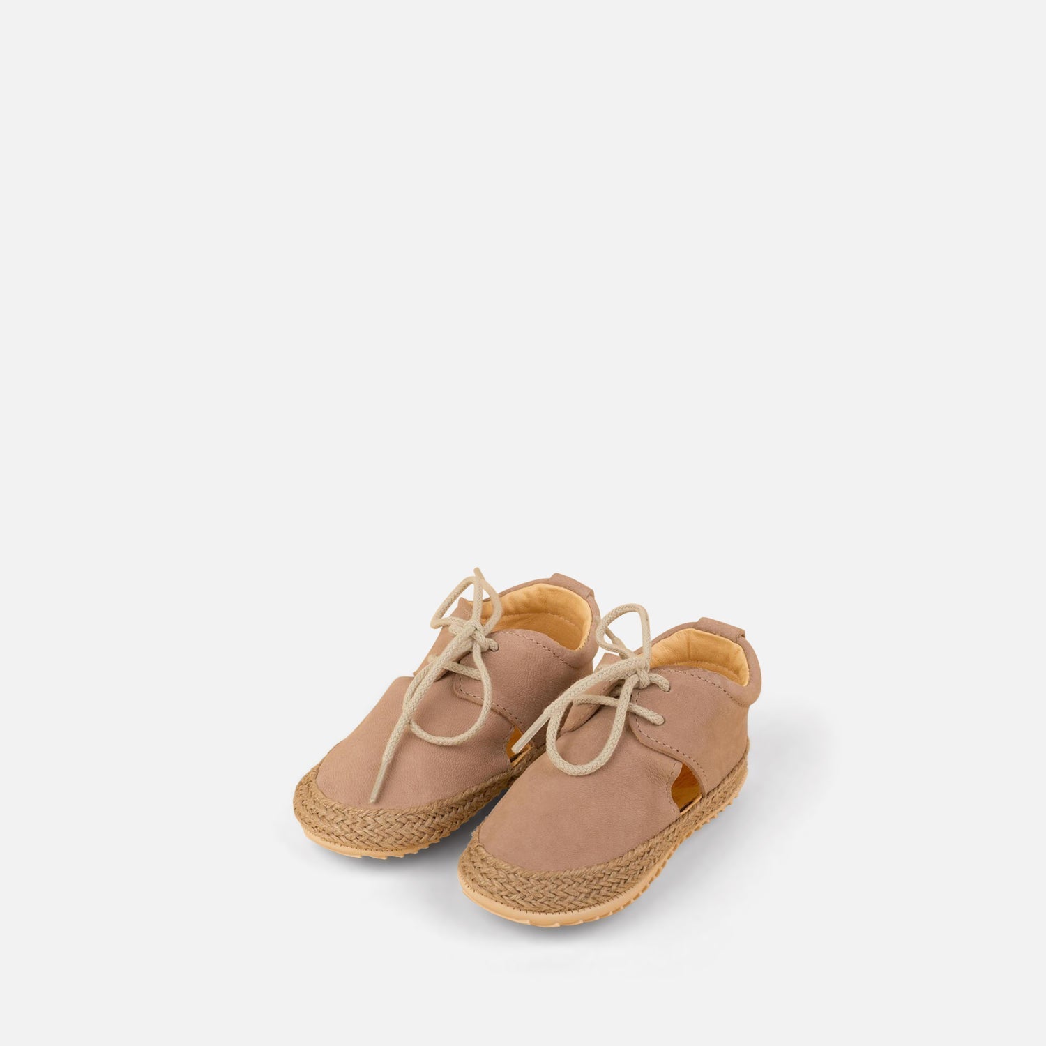 Cream Lace-up Sandals Shoes & Booties Dulis Shoes 
