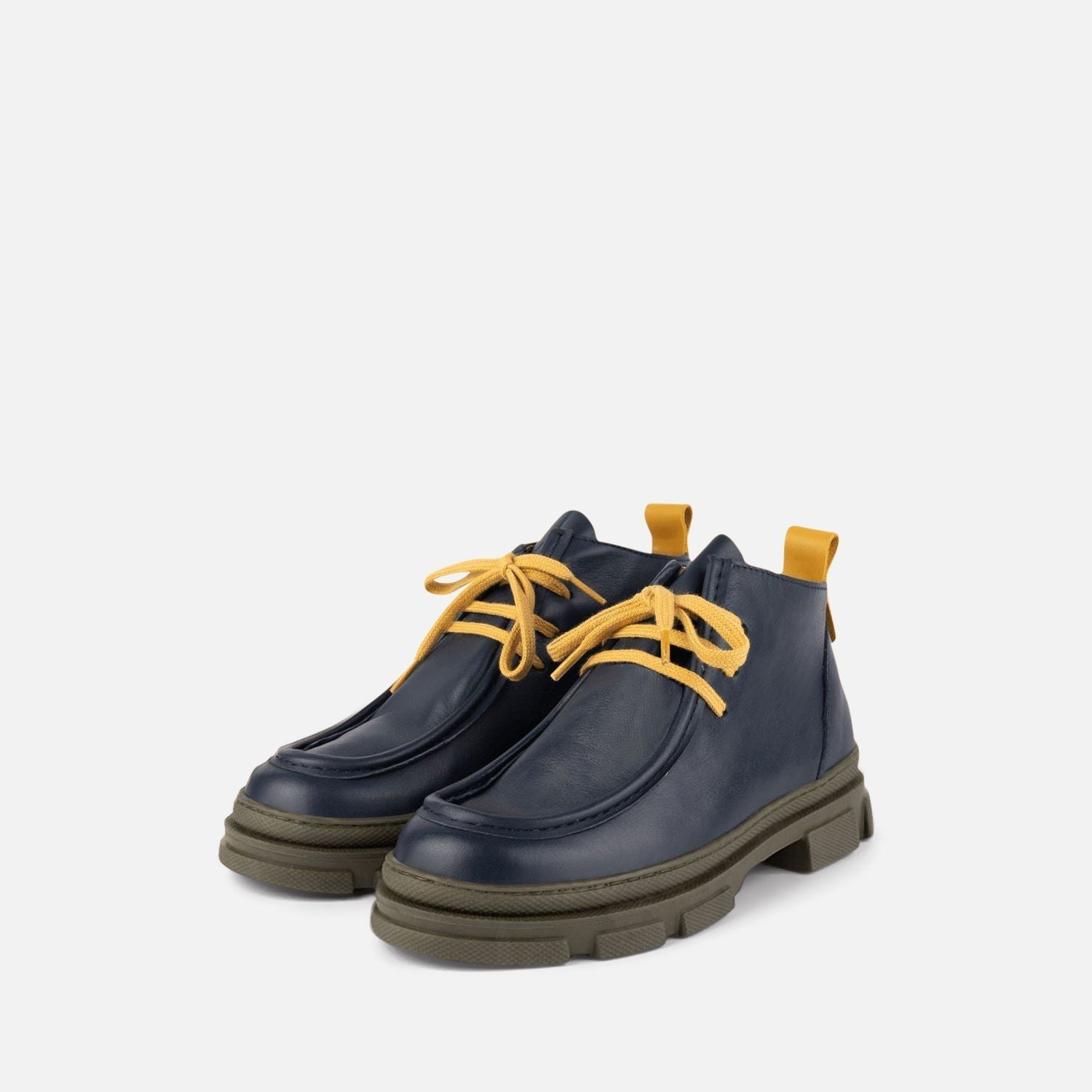 Wallabee Boots - Dark Blue Shoes Dulis Shoes 