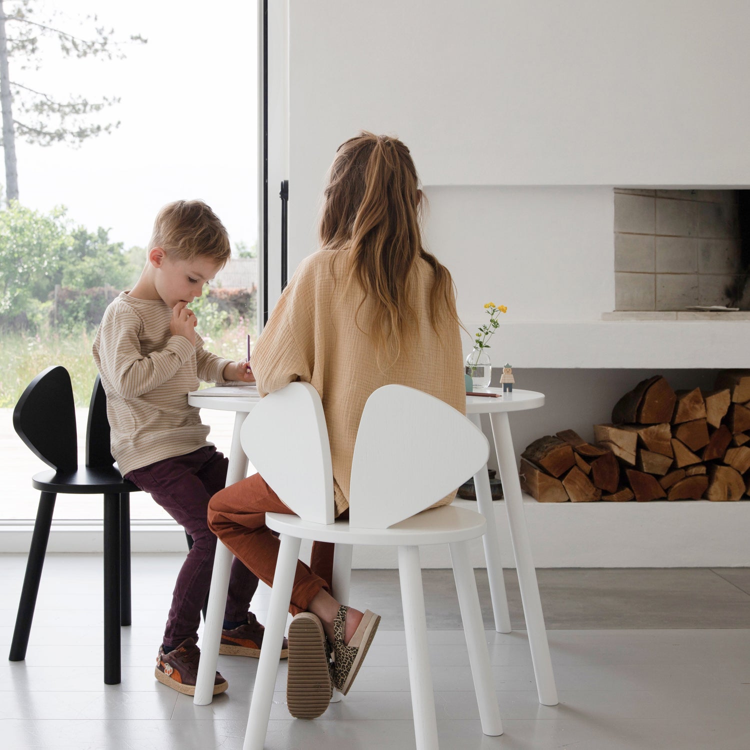 Mouse School Chair age 6-10 Wood Nofred 