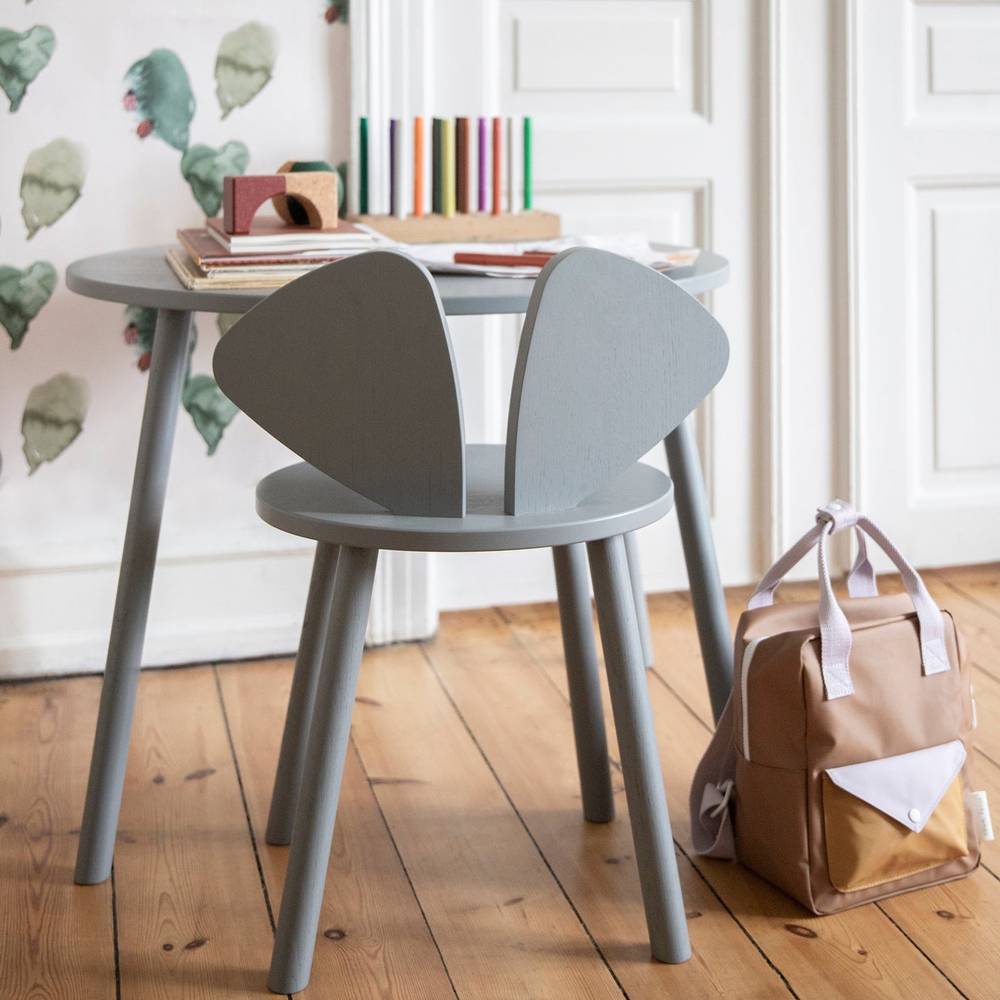Mouse School Chair age 6-10 Wood Nofred 