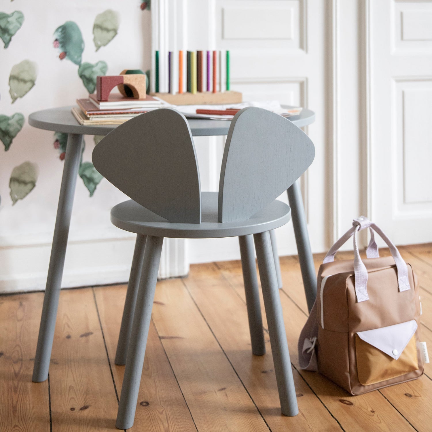 Mouse School Chair age 6-10 Wood Nofred 