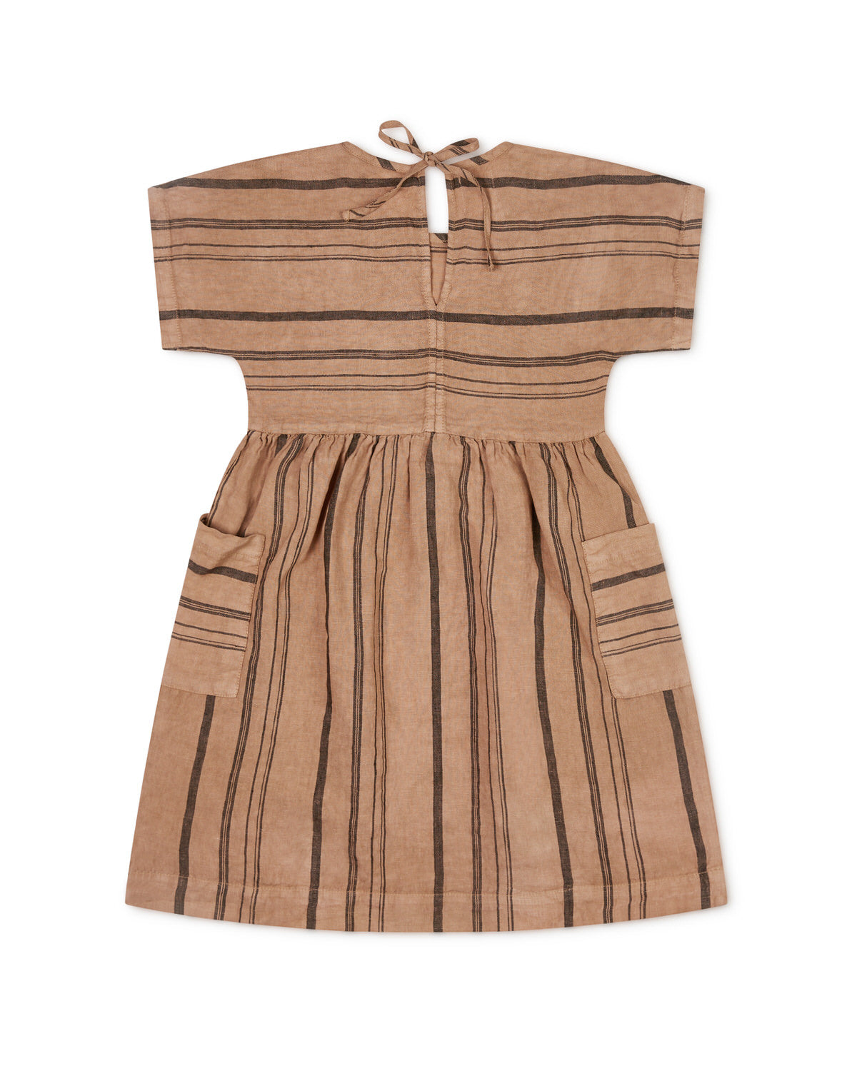 Eden Dress Tan & Striped Dresses Matona 