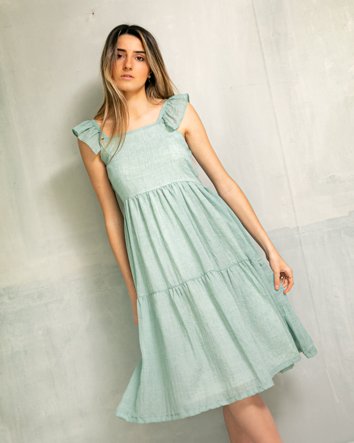 Geneva Womens Dress Aqua Womenswear Cosmosophie 