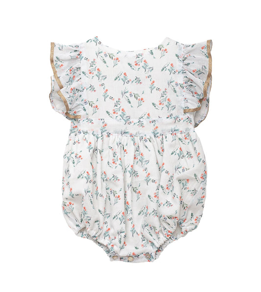 Hannah Romper Bloom Print Baby Grows Cosmosophie 
