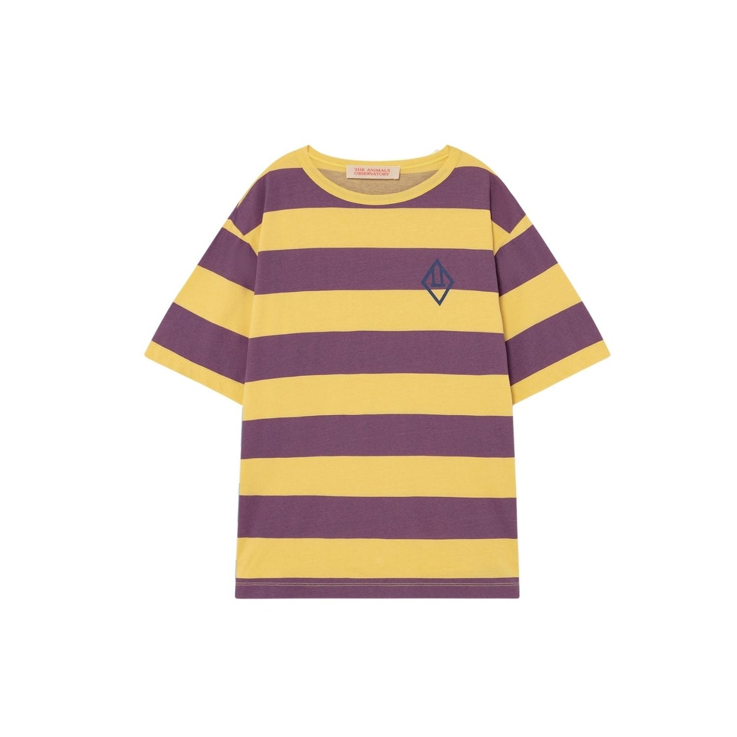 Rooster oversize kids+ t-shirt yellow Stripes Tops The Animals Observatory 