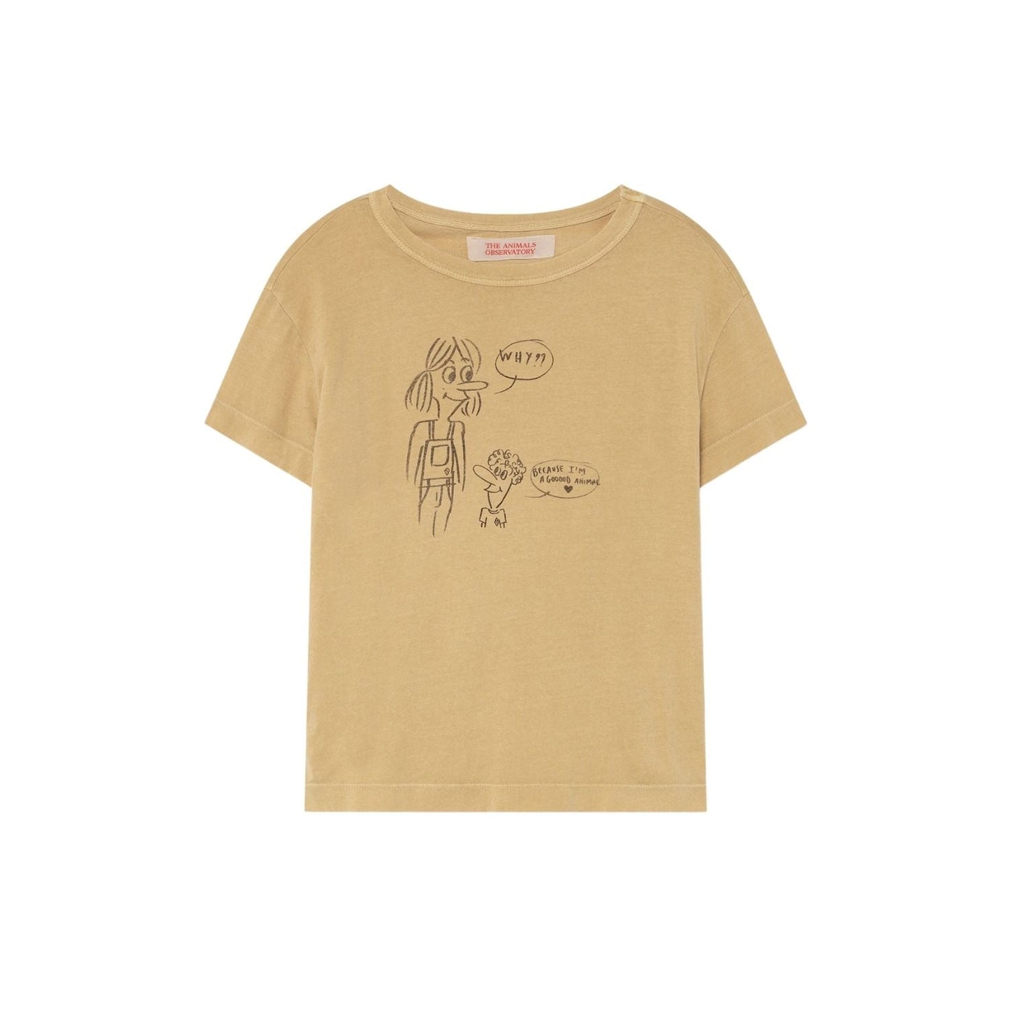 Rooster kids+ t-shirt brown good animal Tops The Animals Observatory 