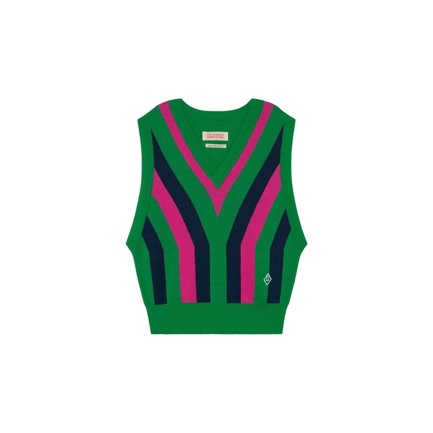 Bat kids vest green logo Tops The Animals Observatory 