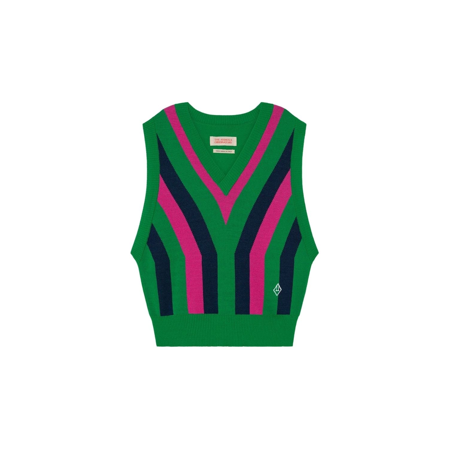 Bat kids vest green logo Tops The Animals Observatory 