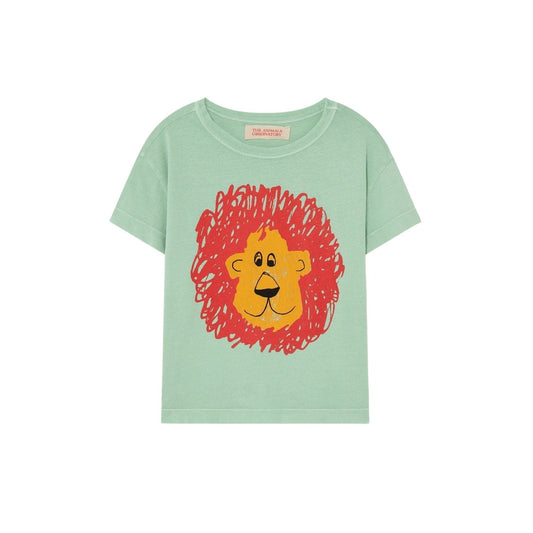 Rooster kids+ t-shirt blue lion Tops The Animals Observatory 