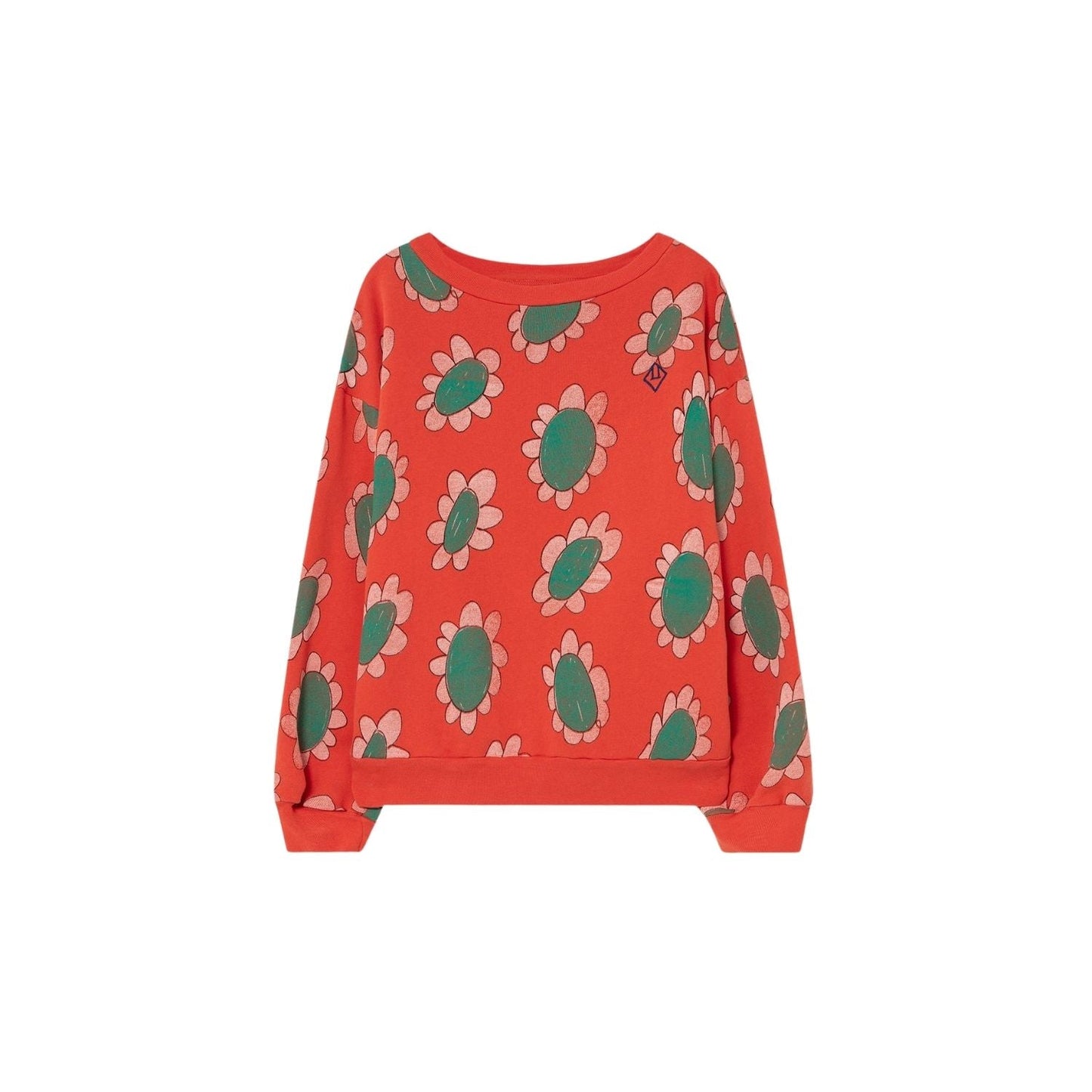 Bear kids+ sweatshirt red flowers Sweatshirts The Animals Observatory 