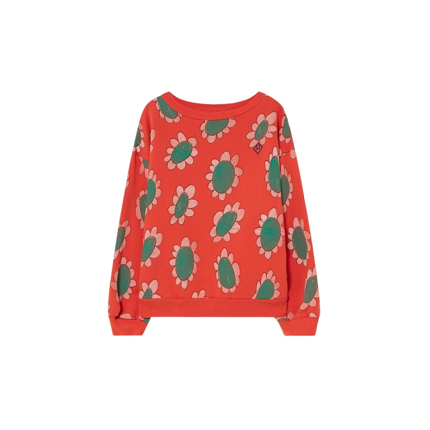 Bear kids+ sweatshirt red flowers Sweatshirts The Animals Observatory 