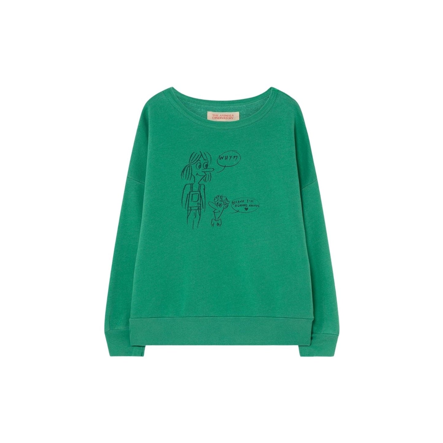 Big bear kids+ sweatshirt green good animal Sweatshirts The Animals Observatory 