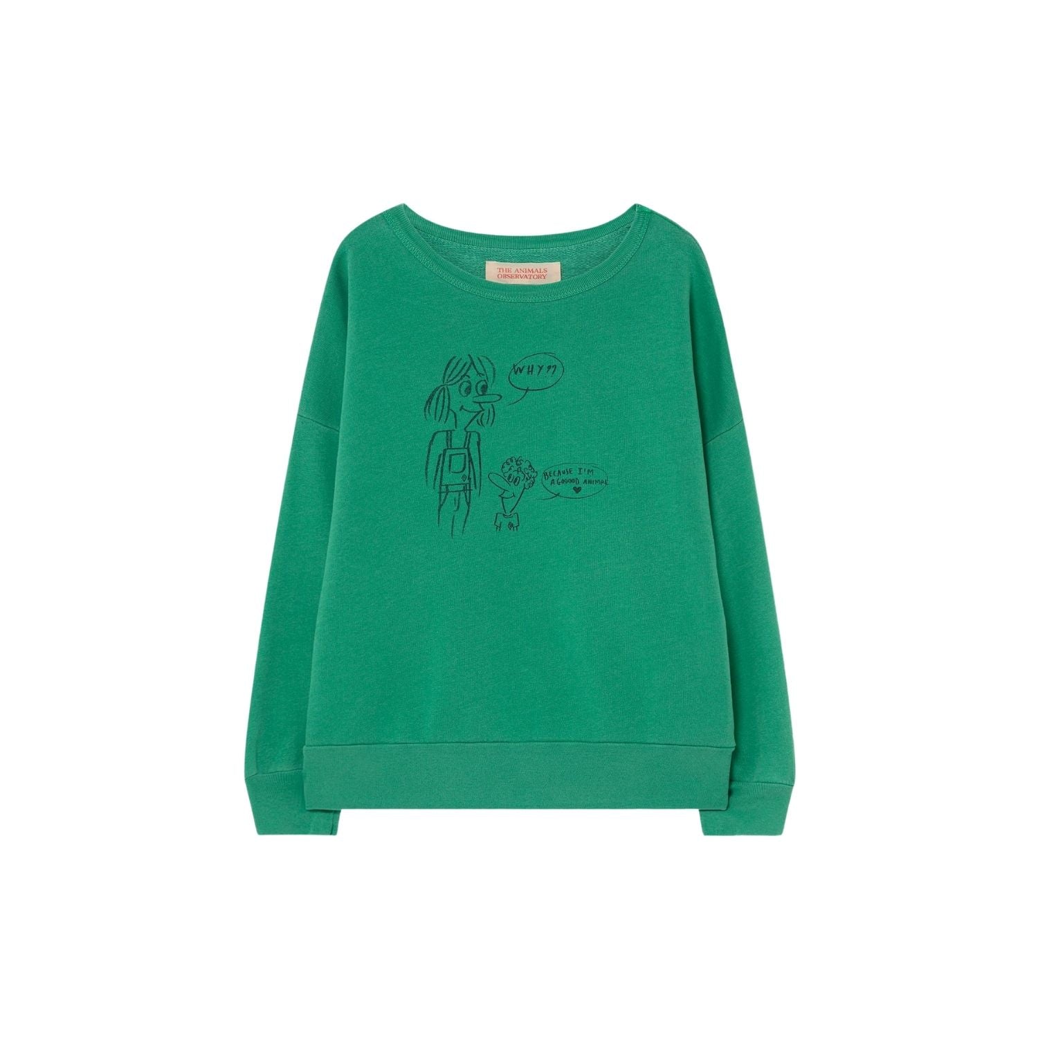 Big bear kids+ sweatshirt green good animal Sweatshirts The Animals Observatory 