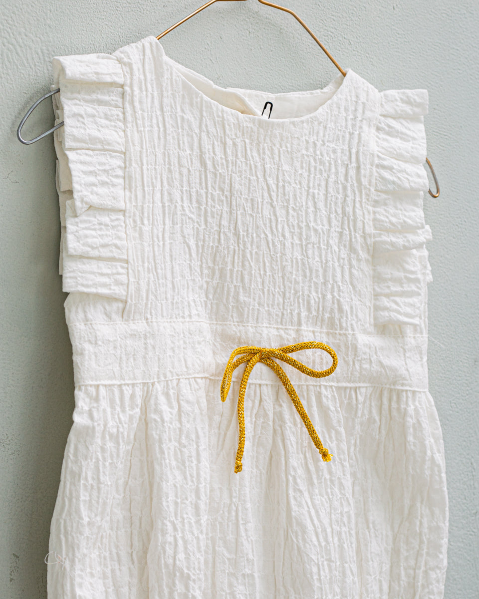 Hunter Romper in White Baby Grows Cosmosophie 