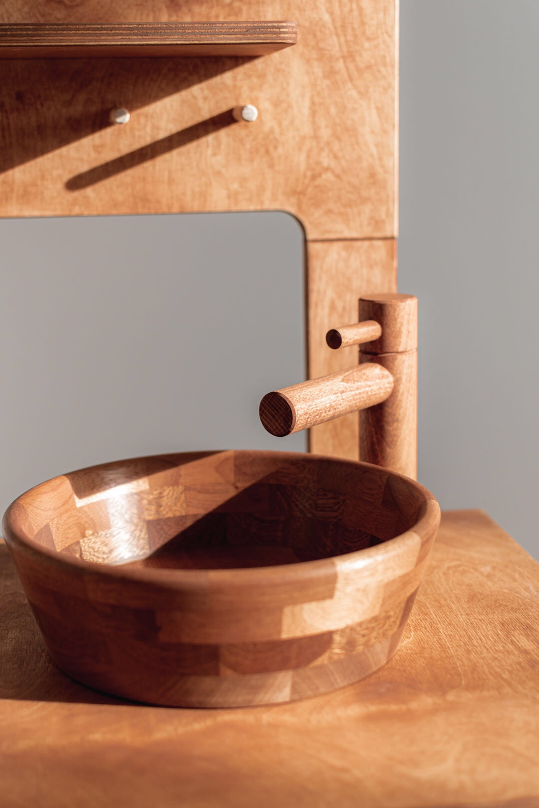 Montesori Mahogany Play Kitchen Midmini 