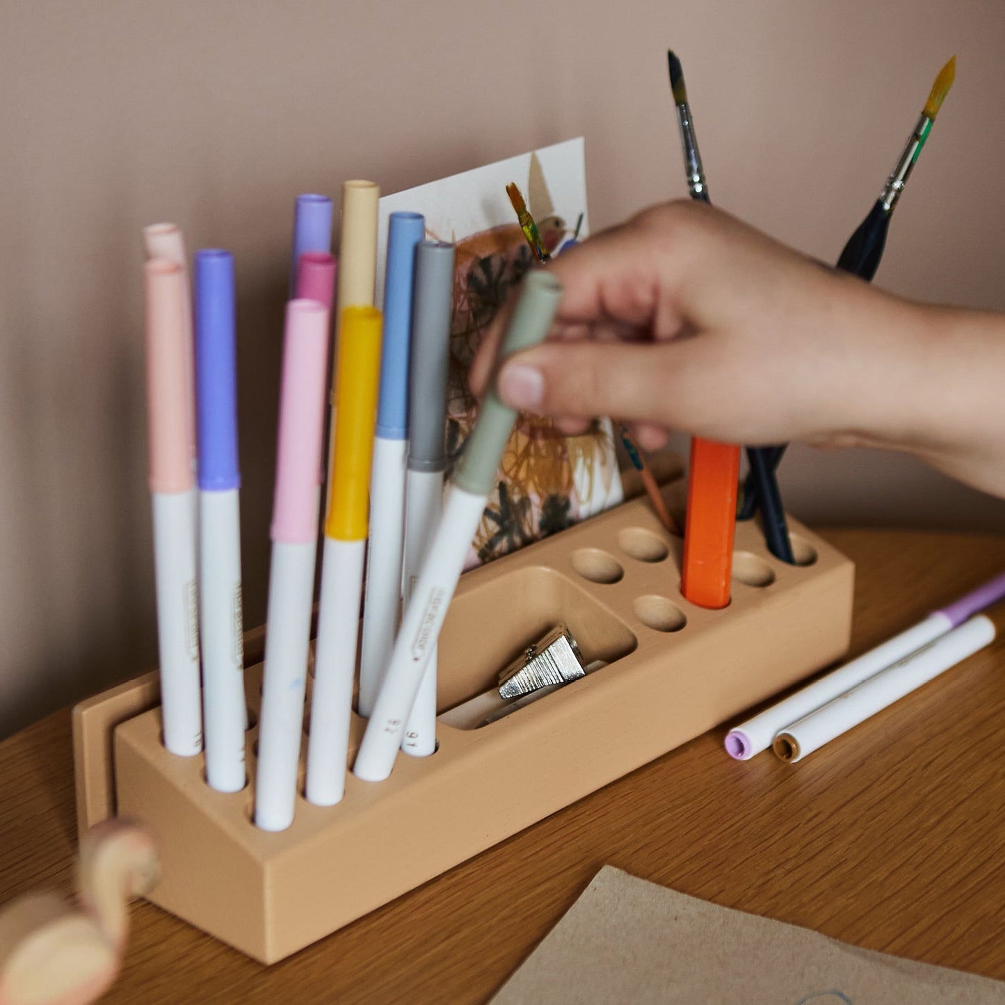Penholder Sand Wood Nofred 