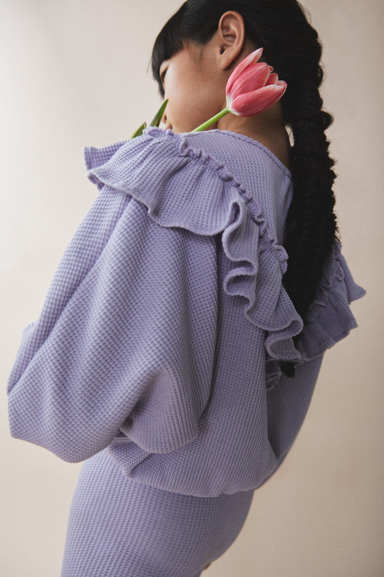 Landa Sweatshirt Pastel Purple Tops Jellymade 