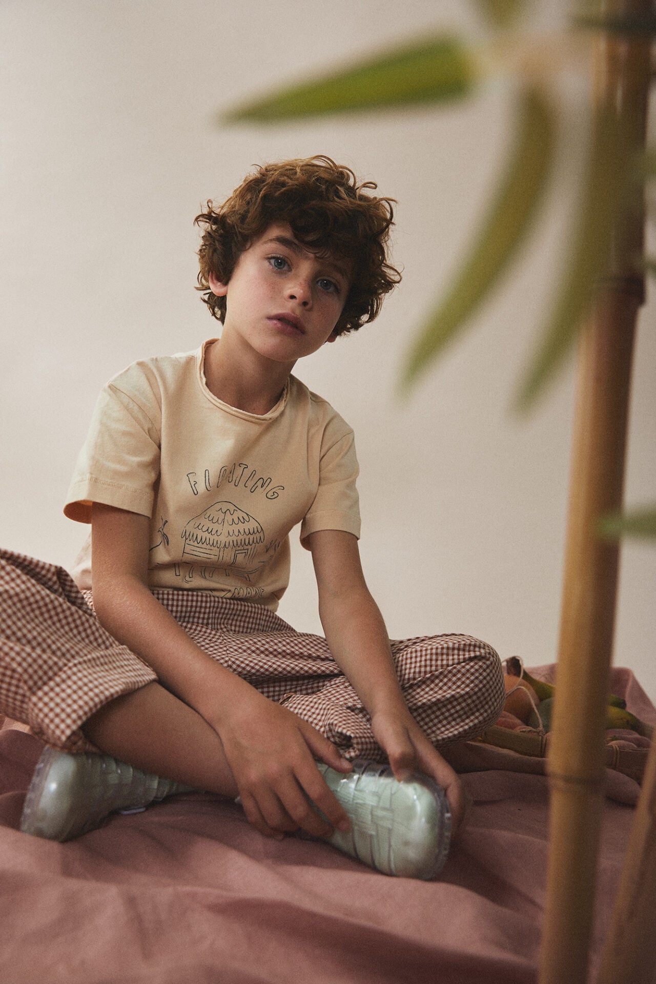 Tonle Pants Brown Checks Trousers Jellymade 