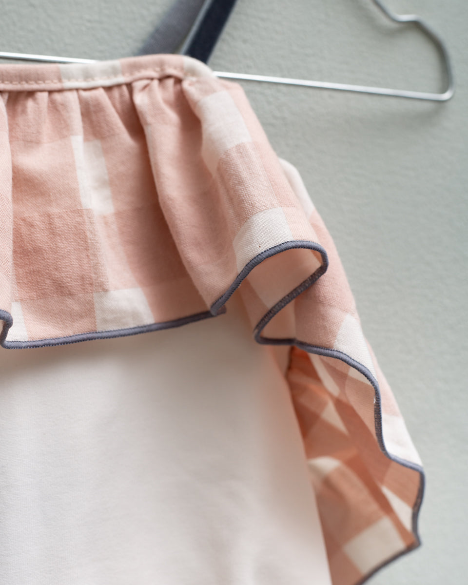 Joy Swimsuit Gingham pink Swimwear Cosmosophie 